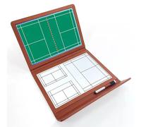 Badminton Magnetic Coaching Board, Foldable Badminton Tactical Board, Brightly Colored, Double-Sided Design, with Erasable Pen, for Training Guidance