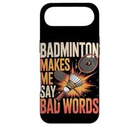 Badminton Makes Me Say Bad Words Humor Player Case for iPhone Air