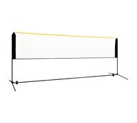 Badminton net portable 400x103x94-158cm Black powder-coated steel frame in ag