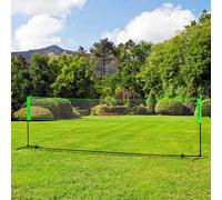 SPORTNOW Portable Multi-Sports Set with Height-Adjustable Net and Accessories - Green, Green
