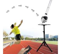 Badminton Pitching Machine with Remote Control, Height Adjustable: 0.9-1.8M, Portable Badminton Serve Machine, Automatic Shuttlecock Launcher, for Indoor and Outdoor Training