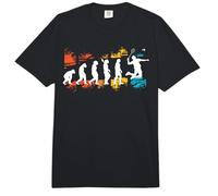 Badminton Player Evolution Shuttlecock Badminton Racket Comfort Colors Adult Heavyweight T-Shirt