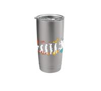 Badminton Player Evolution Shuttlecock Badminton Racket Stainless Steel Insulated Tumbler