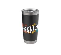 Badminton Player Evolution Shuttlecock Badminton Racket Stainless Steel Insulated Tumbler