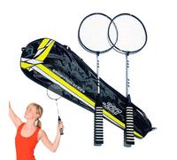 Badminton Racket - Badminton Set, Professional Badminton Racket | Badminton Racket Badminton Racket Replacement Set for 2 People, Non-Slip Badminton Equipment Racket for Adults, Kids, Beach,