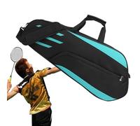 Badminton Racket Bag - Tennis Shoulder Carrying Case, Waterproof Racquet Pack | Outdoor Sports Gear with Large Pocket for Adults Youth Men Women, Lightweight Training Storage, Travel Protection