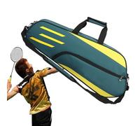 Badminton Racket Bag - Tennis Shoulder Carrying Case, Waterproof Racquet Pack | Outdoor Sports Gear with Large Pocket for Adults Youth Men Women, Lightweight Training Storage, Travel Protection