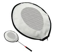 Badminton Racket Cover - 11 Inch Professional Sleeve for Protection, Easy Carry with Storage Function, Head Covers for Adults Beginners Family Practice Training Material Sports Bag Use