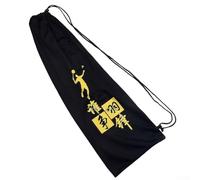 Badminton Racket Cover Bag, Flannel Velvet Protection, Easy to Use Drawstring Strap (black)