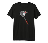 Badminton Racket Flying Shuttlecock Birdie Retro Vintage Premium T-Shirt