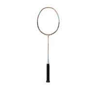 Badminton Racket Full Carbon Professional Badminton Set High Tension 18-35lbs 4U Continuous Smash for Speed Singles/Rear-Court Doubles-Chocolate Mocha (Get Strung)