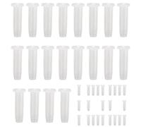 Badminton Racket Grommets - 100 Nylon Grommets Clear White Stringing Parts Durable Repair Kit | Professional Racket Replacement Accessories for Adu Players