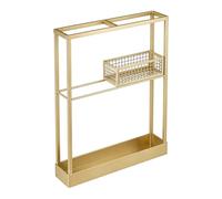 Badminton Racket Rack, Tennis Racket Holder, Freestanding Shelf, Organizational Aid, Easy Installation, Metal Construction, Suitable for Home, Style B