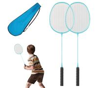 Badminton Racket Set - Junior Racket Kit, Lightweight Alloy Frame | Outdoor Sports Equipment, Portable Shuttle Game with Storage Bag, Backyard Training Activity for Boys Girls Youth for