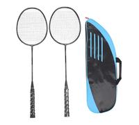 Badminton Racket Set Lightweight Carbon Aluminum High Performance One Piece Badminton Racquets with Carrying Bag for 2 Players Professional Training