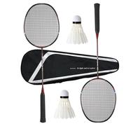 Badminton Racket Set of 2,Including 2 Racquet,2 Shuttlecocks,1 Carrying Bag,Complex Carbon Fiber High Repulsion All-Round Durable Training Badminton Rackets,Pre-Strung 4U