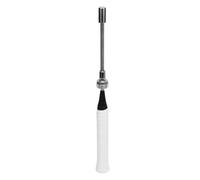 Badminton Racket Swing Trainer Badminton Swing Practice Tool Badminton Training Device with Ergonomic Anti-Slip Handle for Tennis & Badminton Skills (White)