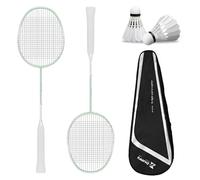 Badminton Rackets,Badminton Racket Set,Balanced Offense and Defense,Full Carbon Offensive Durable Double Racket,Including 2 Rackets,Perfect for Beginners Outdoor Games