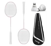 Badminton Rackets,Badminton Racket Set,Balanced Offense and Defense,Full Carbon Offensive Durable Double Racket,Including 2 Rackets,Perfect for Beginners Outdoor Games