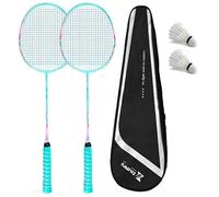 Badminton Rackets,Ultra-Light Composite Carbon Fiber Badminton Racket Set, High Facial Value Durable Professional Adult Double Racket,with 2 Shuttlecocks and 1 Bag