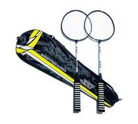 Badminton Racquet Kit - Anti-Slip Grip Rackets, High Tension Frame Set | 26.18 inches Portable Game Equipment Outdoor, 2 Player Playing Set, Training Tool with Storage