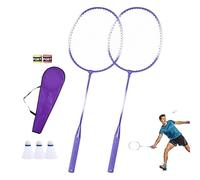 Badminton Racquet - Two-Player Racket Set Ensemble, Indoor Sport Package | Lightweight Adult Teen Children Shuttlecock Gear Kit, Precision Grip Execution Tool, Fitness Play Equipment Module Suitable