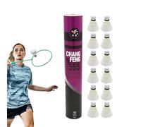Badminton - Robust and Balanced Shuttlecocks - 12 Pack Badminton, Sports Training Supplies for Indoor - Outdoor Games The Down is Straight and Thick, Good Strength, Durability