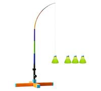 Badminton Self Training Tool Foldable Single Player Automatic Rebound | Badminton Single Player Trainer for Living Room Balcony Gym Court Park Garden, Beginners Kids Adults