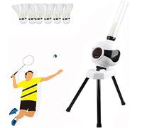 Badminton Serving Machine, Automatic Shuttlecock Launcher for Indoor and Outdoor Use, Built-in Ball Launcher for Yards, Parks and Lawns