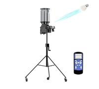 Badminton Serving Machine with Remote Control, Adjustable Speed & Trajectory, 180 Capacity Shuttlecock Launcher for Professional Training