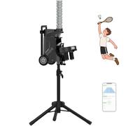 Badminton Serving Robot with Bluetooth Control, Adjustable Tripod, High Capacity, Long Battery Life for All-Skill Training