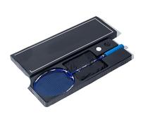 Badminton Set Badminton Racket Carbon Fiber Up To 32 LBS Ultra Light Offense +Titanium(1PCS Blue Boxed)