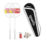 Badminton Set,Badminton Racket,Full Carbon Material,Two Badminton Rackets Plus Two Badminton Balls Plus A Bag,Suitable For Outdoor Activities And Family Outings