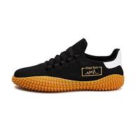 Badminton Shoes, Anti-Twist Shock Absorption Indoor Court Shoes Professional Training Breathable Sneakers for All Kinds of Sports,Black,44