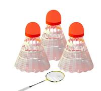 Badminton Shuttle,3-Pieces Nylon Windproof Training Glow in The Dark - Glow in the Dark Badminton | for Beach Yard Lawn Outside Outdoors Family Adults Kids Backyard