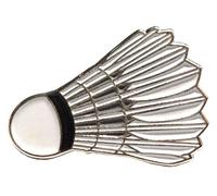 Badminton Shuttlecock Metal Enamel 25mm Pin Badge