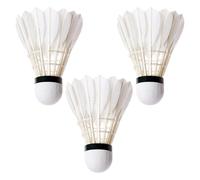 Badminton Shuttlecocks - 3 Pieces Duck Training Balls, High Stability | Durable Flying For Family Yard Sports Play Gym School Club Recreational Athletic Gear Accessories