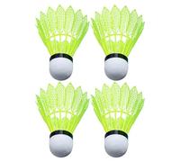 Badminton Shuttlecocks - 4 Pieces Shuttlecock | Practice Badminton Balls For Backyard Outdoor Indoor Beach Kids Adults Training Yard Park Travel | Durable Lightweight Portable Game Set | Sport Trainin