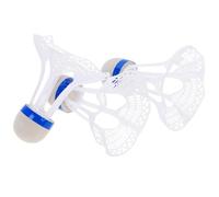 Badminton Shuttlecocks Nylon White 3pcs for Indoor Outdoor Practice | Wind Resistant Flight, Stable Performance for Training and Competition, Plastic Foam Build Random Color