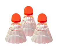 Badminton Shuttlecocks Set of 3 Durable Luminous Training Badminton Equipment for Outdoor Garden Beach Family Adults Children