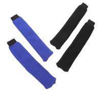 Badminton Sleeve Handle 4pcs Soft Microfiber Cover Racket Grip | Moisture Wicking Overgrip, Pickleball Paddle Handle Cover, Reusable Knit Wrap for Training and Outdoor Use