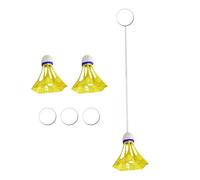 Badminton Solo Trainer,Badminton Coach, Bright Indoor Badminton Training Set with High Elastic Badminton Balls,Practice Of Badminton Solo, Eq