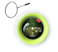 Badminton String - 656 Feet High Elastic Wire Replacement for Racket | Professional 0.70mm Racket Practice String | Heavy Duty 200m Plate for Athletes and Professionals, 22-28 Pounds Tension