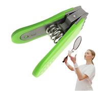 Badminton Stringing Clamp, High Strength Alloy Sports Starting Clamp for Precision Stringing, Enhanced Grip with Clamping Function, Racket Service Tool for Badminton Tennis Use, Professional Kit