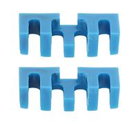 Badminton Stringing Racquet Load Spreader High Pounds Embedded Racket Load Adapter Protector Stringing Tool for Manual Threading Machines 2PCS Plastic (Blue)