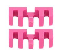 Badminton Stringing Racquet Load Spreader High Pounds Embedded Racket Load Adapter Protector Stringing Tool for Manual Threading Machines 2PCS Plastic (Pink)