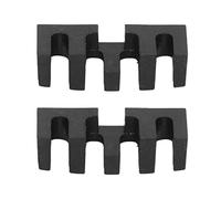 Badminton Stringing Racquet Load Spreader High Pounds Embedded Racket Load Adapter Protector Stringing Tool for Manual Threading Machines 2PCS Plastic (Black)
