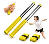 Badminton Swing Trainer, 11.8 In Adjustable Power Trainer with Sound Feedback for Smash Technique, Wrist Arm Strength Training Equipment for Beginners & Pros, Magnetic Resistance Tool for Home