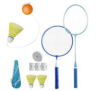 Badminton Trainer Kit - Automatic Rebound System, Solo Practice Tool | Telescopic Main Unit Indoor Training Equipment, Adjustable Height Wall Mounted Exercise Set for Athletes