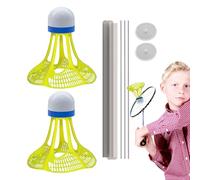 Badminton Trainer, Self-Practice Rebounder with Luminescence Balls, Elastic Cable Badminton Training Instrument, Badminton Training Aid for Children and Parent-Child Interaction, Solo Practice Badmint